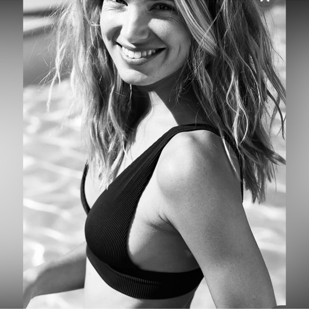 aerie black swim top